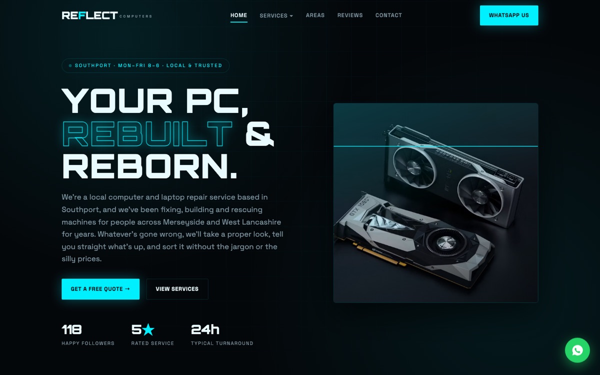 Reflect Computers website